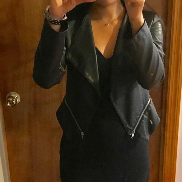 Jackets & Blazers - Faux Leather Crop jacket